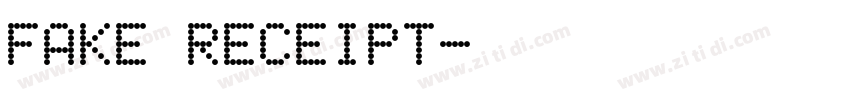 fake receipt字体转换